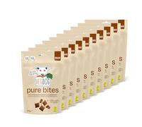 VEGDOG Pure Bites - Golosinas hipoalergénicas para perros (10 x 115 g) | Snack crujiente con relleno cremoso | Innovación rica en proteínas con batata, apto para alérgicos