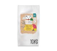 VEGDOG Simply Crunch - Alimento seco vegano para perros adultos con maíz y mijo, sin gluten, alimento completo para personas alérgicas con fuente alternativa de proteínas (10 kg)