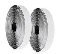 Vegena 10m x 20mm Hook y Loop Bandas Autoadhesivo, 20 mm de Ancho, 10m gancho y 10m bucle cinta, de vuelta Auto adhesivo cinta rollo, Cinta de Gancho y Bucle (Negro)