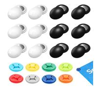 Vegena 12 Piezas de Sujetadores Magnéticos para Números de Carrera, Imanes para Números de Carrera, 8 Botones de Tela, Clips Magnéticos para Fijar el Número de Carrera en Maratones y Medio Maratones