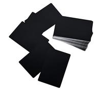 Vegena 150 Piezas Tarjetas de Visita de Metal y Aluminio, Personalizadas en Blanco Con Marca Grabada Con Láser