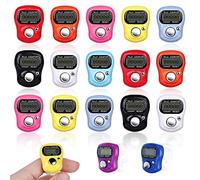 Vegena 18 unidades de contador de dedos digital, contador de dedos electrónico, contador de rondas, mini contador de mano clicker dedo contador para inventario deportivo marketing golf contador de