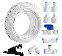 Vegena 20 m de cable de entrada de agua universal para frigorífico, manguera de agua de 1/4 pulgadas