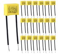 Vegena 20 Piezas Condensador Polipropileno 0,22µF 275V X2 de Seguridad Supresor Radial Para Intermitentes y Parpadeo de Los LED