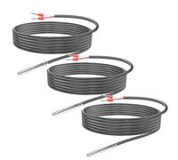 Vegena 3 Piezas Sensores De Temperatura, Pt1000 Sensor De Temperatura Digital Sonda De Tubo De Acero Inoxidable Con Cable De Línea De Pvc Para Monitoreo De Temperatura