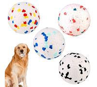 Vegena 4 juguetes para perros - Bola interactiva indestructible - Juguete masticable para perros grandes o pequeños - pelotas de entrenamiento