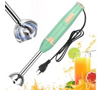 Vegena Batidora De Mano, Batidora Mano, 400w Mixer De Inmersión, Para Batidora De Mano Con Taza Mezcladora Picadora, Batidor Y Espumador De Leche(Verde)
