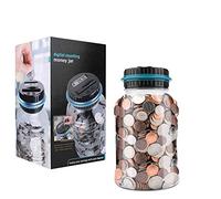 Vegena Caja gigital para ahorrar dinero, contador automático de monedas, hucha con pantalla LCD, contador de monedas, banco digital, gran capacidad para adultos (Euro)