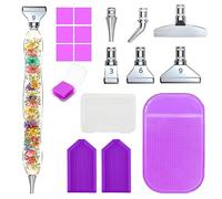 Vegena Diamante de Pintura Herramientas, Diamond Painting Pen con 6 Estilos de Brocas de Metal Intercambiables, Bolígrafos de Pintura Diamante 5D DIY, Herramienta de Pintura de Diamantes