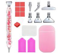 Vegena Diamante de Pintura Herramientas, Diamond Painting Pen con 6 Estilos de Brocas de Metal Intercambiables, Bolígrafos de Pintura Diamante 5D DIY, Herramienta de Pintura de Diamantes