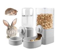 Vegena Dispensador Comida Automatico De Agua 2 In 1 Alimentador Automático, Dispensador De Agua Bebedero Conejo Dispensador Automático De Comida Y Agua para Mascotas Alimentador Y Bebedero