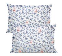 Vegena Funda de almohada infantil, 2 fundas de almohada de algodón, 40 x 60 cm, funda de almohada para niños y niñas, funda de almohada para bebé con cierre de solapa (B)