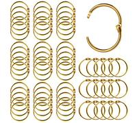 Vegena Libros, 100 unidades, encuadernación de 30 mm, anillas de metal, para encuadernación, tarjetas de tarjetas, para álbumes de recortes, álbumes, archivadores de notas, manualidades, llaveros (30