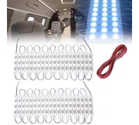 Vegena Luces Led Techo De Coche 120 Leds 12v Kit De Tira De Luces Led Con Cable De Extensión Para Furgonetas, Rv, Camiones Y Remolques