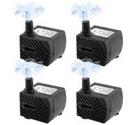 Vegena Mini Bomba De Agua,4 Piezas Bomba Agua Ultra Silencioso,180L/H,3W,220V-240V,50/60hz Ultra Silencioso Bomba De Fuente Sumergible,Mini Bombas De Agua Ultra Silenciosa Para Acuario