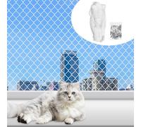 Vegena Red para gatos para balcón, 8 x 3 m, red de balcón para gatos, balcón, red para gatos, red transparente, red protectora para gatos, balcón, rejilla para gatos, ventanas para jardines, ventanas,