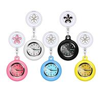 Vegena Reloj de Enfermera con Funda de Silicona para Enfermeras, Reloj de Bolsillo con Agujas, Reloj de enfermería, Reloj de enfermería, Reloj de enfermería, Reloj de Bolsillo con Clip