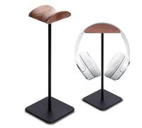 Vegena Soporte Auriculares,Soporte Curvo para Auriculares,Stand Headset para Juegos,Headset Stand,Soporte para Cascos con Base Sólida para Auriculares(Negro)