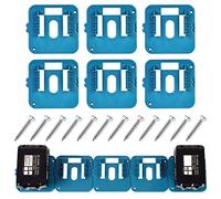 Vegena Soporte de Pared para Baterías: 6 Piezas Soporte Batería Duradero, Robusto Soporte Pared, Para Taller, Vehículo de Trabajo, Invertido (Negro)