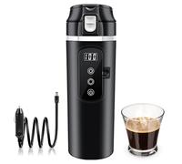 Vegena Taza de agua calentada para vehículos 12V/24V hervidor eléctrico de viaje, hervidor eléctrico para coche de acero inoxidable taza de calefacción de coche para coche, camión