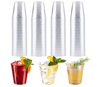 Vegena Vasos de chupito de plástico duro, 100 unidades, 50 ml, vasos de chupito reutilizables, vasos de plástico duro, vasos de plástico para fiestas de cumpleaños, degustación, Navidad