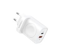 VEGER VG-W002E VEGER - USB- und kabelloses Ladegerät (für iWatch) - Leistung 25 W - Schnellladen 22,5 W - USB-A-, USB-C- und kab