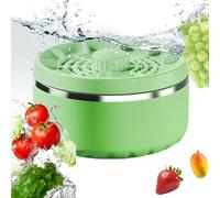 Vegetable Cleaner Device - 5.51 Inches PP Titanium 15W 4 Level Rotating Produce Washer, Portable Fruit Cleaner Machine, Kitchen Hygiene Purifier | Food Cleaning Tool For Rice Meat Camping Picnic Use