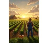 Vegetable Farm 70 Piece Jigsaw Puzzles for Adults, Colourful, Challenging & Brainteasing Adult Puzzles 70 Pieces Animals, Fun jigsaws for The Whole Family 14x10 Inch