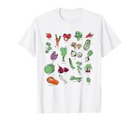 Vegetable Field Guide Modern Illustrated Garden Veggies Camiseta