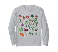 Vegetable Field Guide Modern Illustrated Garden Veggies Manga Larga