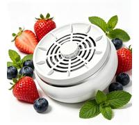 Vegetable Fruit Purifier, Portable Automatic Vegetable & Fruit Cleaner Washer with Electrolysis & Vortex Technology, 4 Cleaning Modes for Pesticide Removal, Waterproof, for Home Kitchen (White)