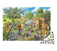 Vegetable Garden Jigsaw Puzzles 1000 Piezas Recycled Paper Country Yard Puzzle para Niños y Niñas Fun Present & Activity para el Hogar Great Regalo for Child‘s Cumpleaños 70x50cm/1000pcs
