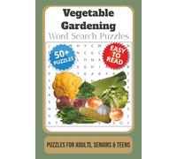 Vegetable Gardening Word Search Puzzle Book: Word Searches with Easy to Read Print about Vegetable Gardening, Planting, , Gardening, and More | 6x9 ... … Gift for Vacations, Holidays and Free Times