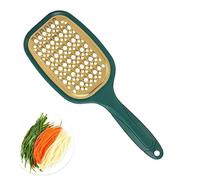 Vegetable Slicer Carrot Cutter, Potato Grater Cheese Shredder, Multi Functional Manual Kitchen Tool Safe Comfortable ABS Handle Sturdy Stainless Steel Blade 28x10.5cm for Salad Meal Preparation