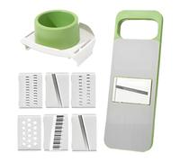 Vegetable Slicer, Kitchen Veggie Chopper, Onion Cutter, Multi-Blade Design, Easy to Clean, Manual Operations, Sturdy Material, Speeds Prep, Free, Safe Use, Perfect for Home, Meal Prep, Salads