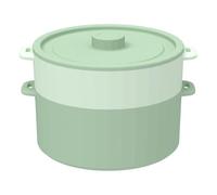 Vegetable Steamer Microwave, Double-Layer Non-Stick Folding Microwave Cookware Steamer with Lid, for Food, Corn, Pasta, Meal Preparation, Home Kitchen