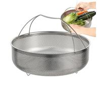 Vegetable Steamer - Stainless Steel Steamer Basket | Steaming Net, Cookware Instant Pressure Cooker for Kitchen College Dorm Apartment Mesh Cooking Tool with Handle