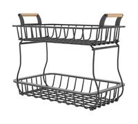 Vegetable Storage Rack - Cesta de almacenamiento vegetal, cesta de frutas para cocina, hogar, supermercados, hoteles, despensa, mostrador, soporte de productos