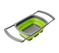 Vegetable Strainer Basket - 15inch Folding Sink Colander | Silicone Fruit Draining Colander - Kitchen Washing Strainer for Rinsing Vegetables Fruit and Draining Pasta Ideal for Home Kitchens