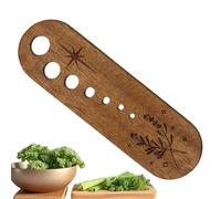 Vegetable Stripper Tool, Wooden Peeler Cutter, Multi Hole Separator, Kitchen Prep Device for Home Kitchen Apartment Restaurant Meal Preparation Holiday Cooking Dish Garnishing Use 6,3 x 1,81 x 0,24