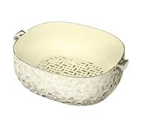 Vegetable Washing Basket - 12.6 Inch Kitchen Fruit Colander | Pet Multi-Functional Fruit Strainer - 1.2kg Durable Lightweight Efficient Clean Wash Fresh Berries Tomatoes Watermelon