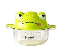 Vegetable Washing Basket - Frog Shaped Double Layer Colander, 2-in-1 Drain Basket with Handles for Washing Fruits Vegetables Berries Pasta Rice Rinsing Draining Kitchen Food Prep Tool