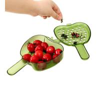 Vegetable Washing Basket, Fruit Dreniner With Handle And Lid, Small Strainer For Drening, Washing, And Storing Fresh Produce, Multi-Use Food Container Vegetable Washing Basket