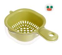 Vegetable Washing Basket, Kitchen Draining Basket, 2 in 1 Rotatable Colander, Strainer with Handle, Multi Washer Tool for Cleaning Salad and Fresh Vegetables, 7.87x4.92x2.56 Inch