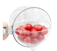 Vegetable Washing Basket - PET 21.5x17x9.5cm | Fruit Washer Strainer Bowl | Vegetable Washer For Cleaning Fruits, Vegetables, And Daily Kitchen Food Preparation Use