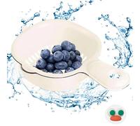 Vegetable Washing Basket, Rotating Fruit Draining Strainer, 7.87x4.92x2.56 Inch, Kitchen Colander Bowl for Rinsing Berries, Vegetables, Salad Prep, Cooking, Daily Food Cleaning