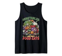 Vegetables Are What Food Eats Chiste de carnívoros Camiseta sin Mangas