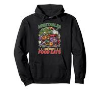 Vegetables Are What Food Eats Chiste de carnívoros Sudadera con Capucha