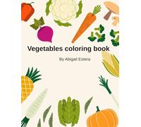 Vegetables coloring book
