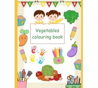 Vegetables colouring book for kids